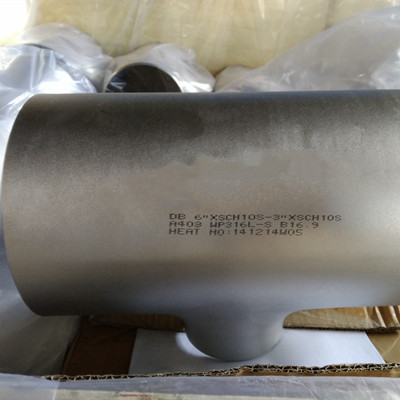 6 INCH x 3 INCH SCH10S REDUCING TEE ASTM A403-WP316L S SMLS BW ASME B16.9