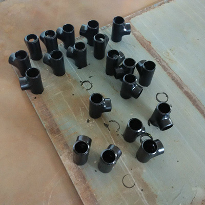 Butt Weld Tee ASTM A234 WPB 2 Inch x 2 Inch SCH 40 Black