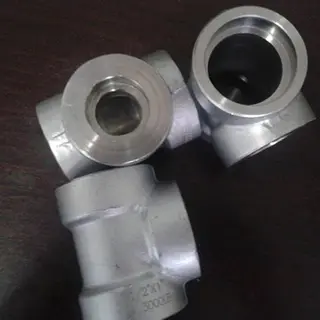 ASTM A350 LF2 Socket Weld Tee, 2 Inch, Class 3000, Forged