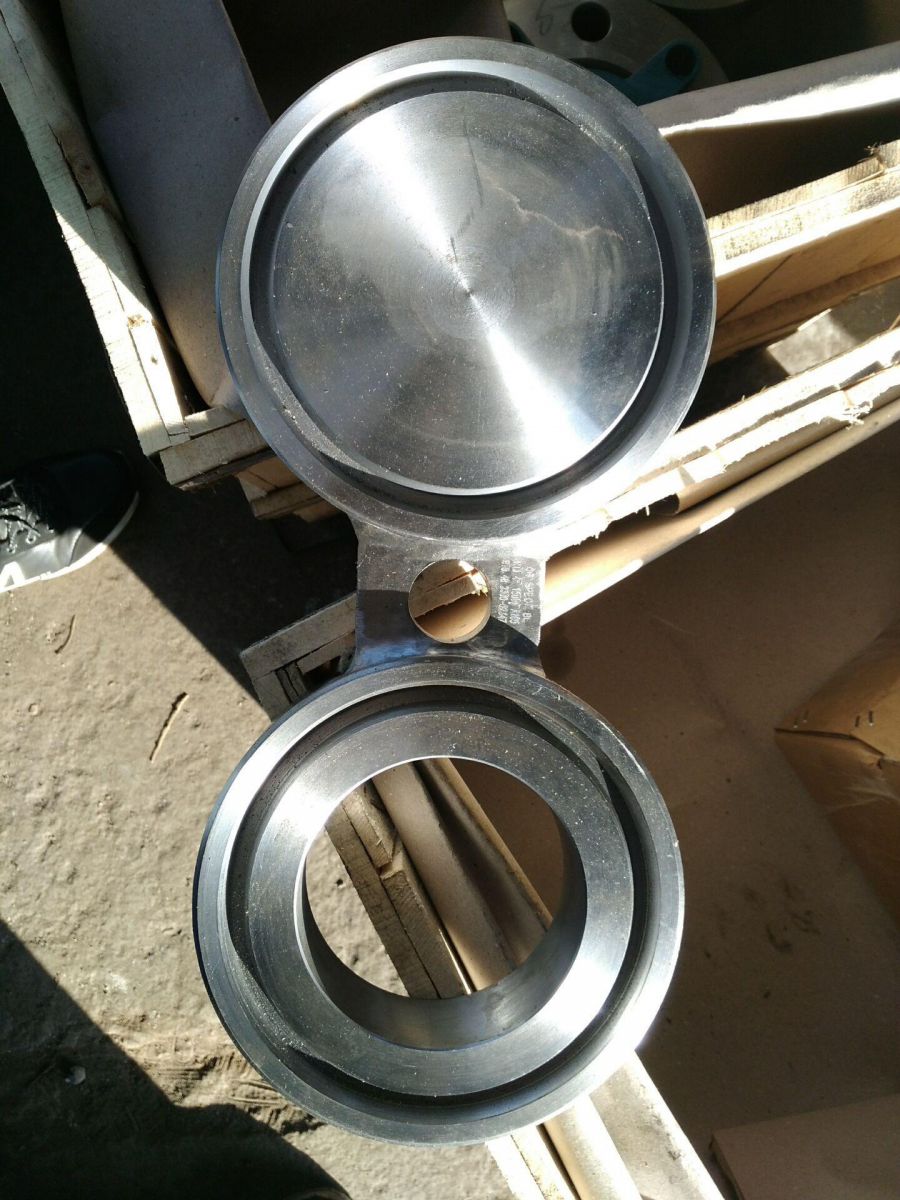 316L Spectacle Blind Flange Forged 10 Inch Class 1500 Sand Blast