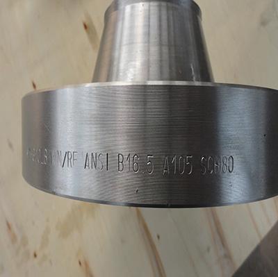 ASME B16.5 WN RF Flange ASTM A105N Forged 4 Inch SCH 80 Galvanized