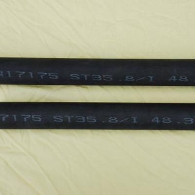 DIN17175 Carbon SMLS Tube 1 Inch SCH40 BE/PE End ST52