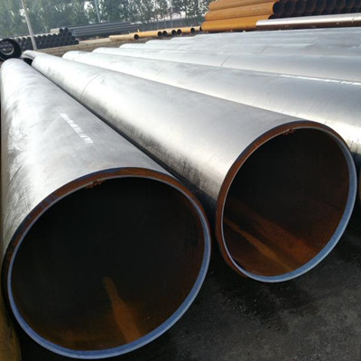 DN400 SCH80 API 5L X-52 Black Coated LSAW Carbon Steel Pipe Plain Ends