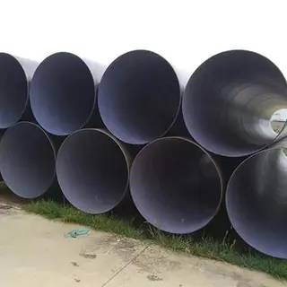API 5L Gr.B PSL1 SSAW Steel Pipe 36 Inch SCH STD Black Painting