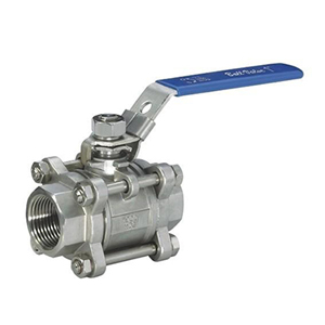 ASTM A351 3PC Ball Valve, 2 Inch, 800CL, Threaded Ends