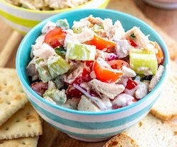 Sago Salad and Tuna Salad