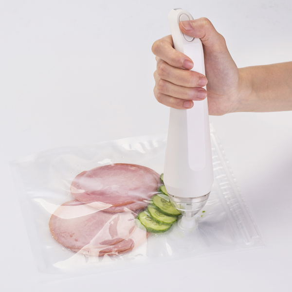 Ergonomic Handheld Vacuum Sealer, HP50, White