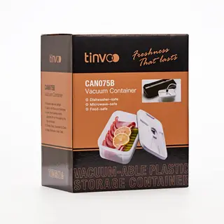 Smell Proof Vacuum Container, PP Plastic, 0.75L, 1.5L