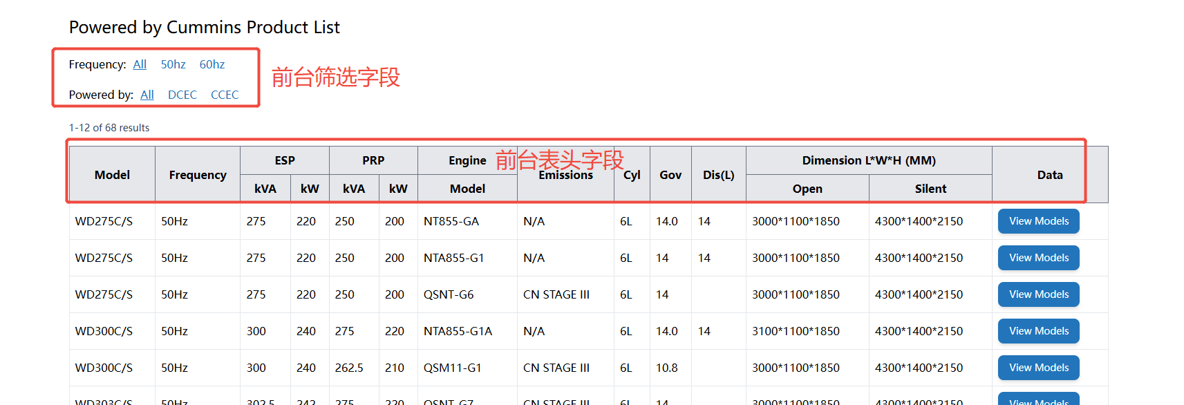 字段示例