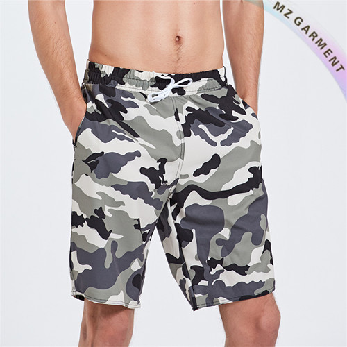 Camo Swim Shorts, Fabric Polyester, OEM Service Available