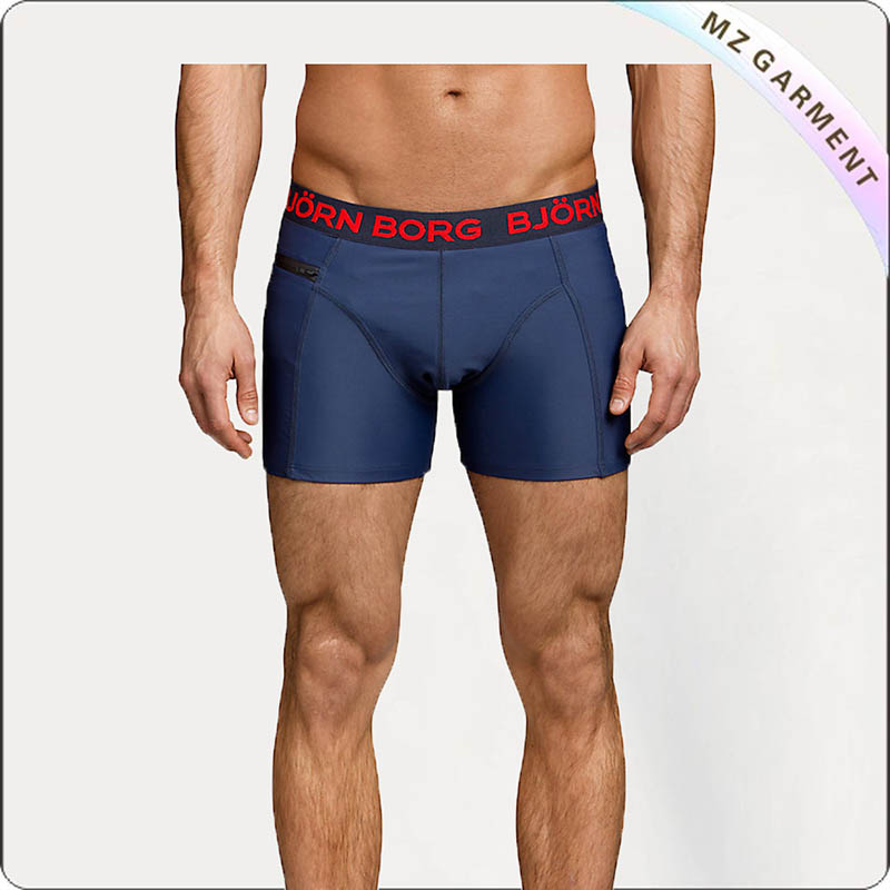 Men Boxer Swim Trunks