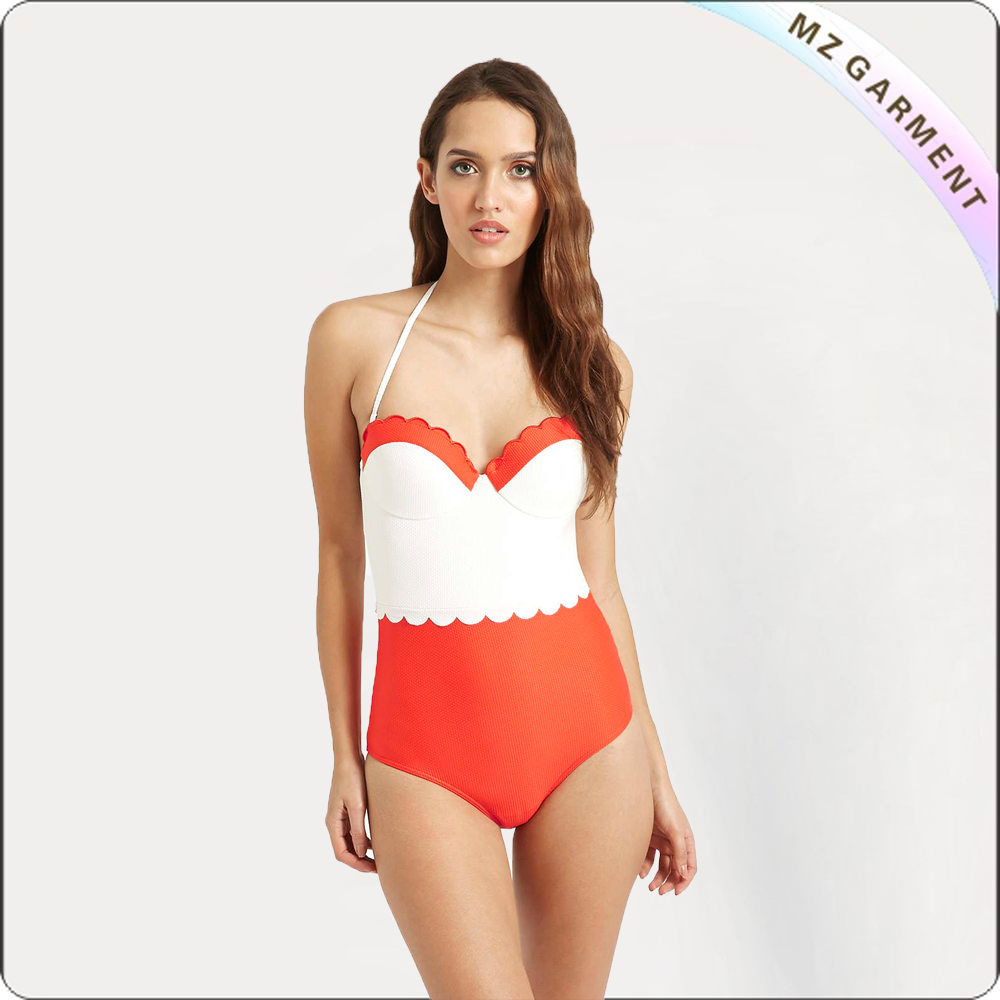 Neon Push up One Piece Swimsuit