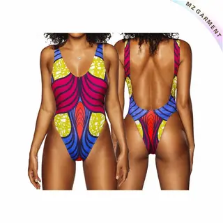 V Neck One Piece Bathing Suit