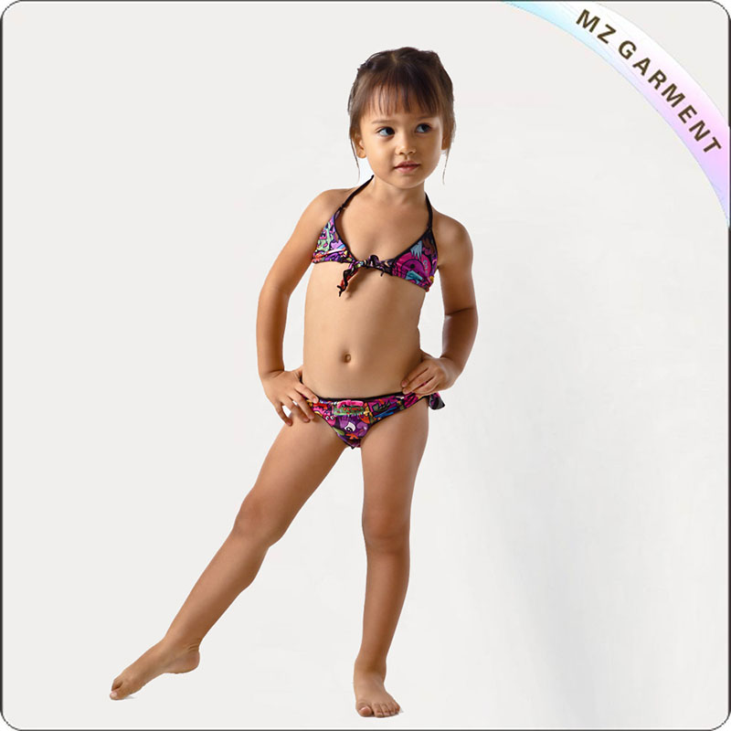 Kids Angry Bird Print Bikini