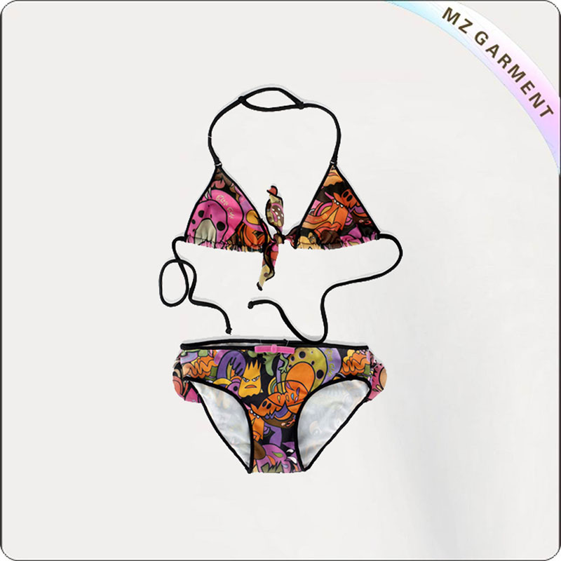 Kids Angry Bird Print Bikini