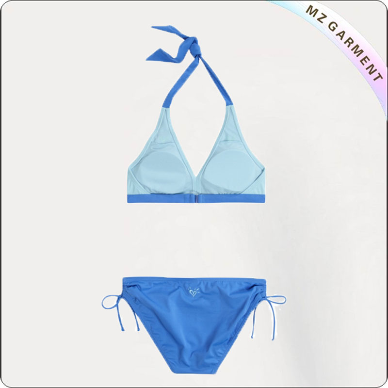 Kids Blue Bikini with Pearl