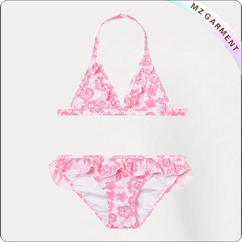 Kids Floral Lace Bikini