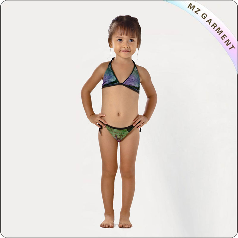 Kids Warrior Print Bikini