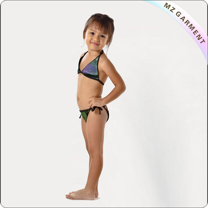 Kids Warrior Print Bikini