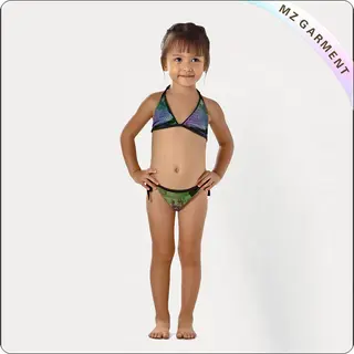 Kids Warrior Print Bikini