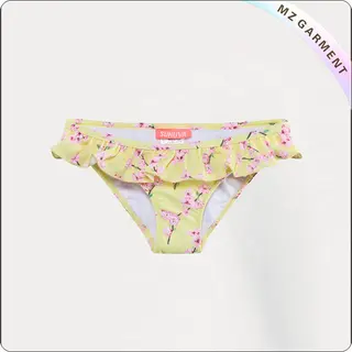 Kids Yellow Blossom UPF 50+ Bikini