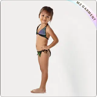 Kids Warrior Print Bikini