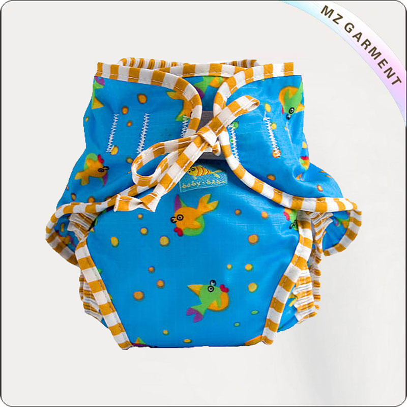 Baby Boys' Reusable Fish Swim Diaper
