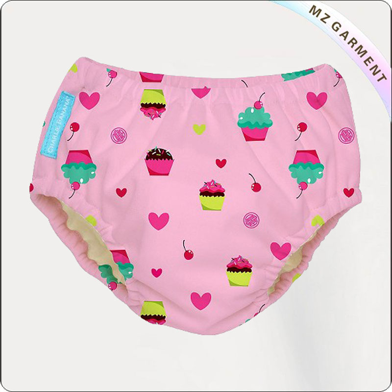 Baby Girls' Cupcakes Reusable Swim Diaper