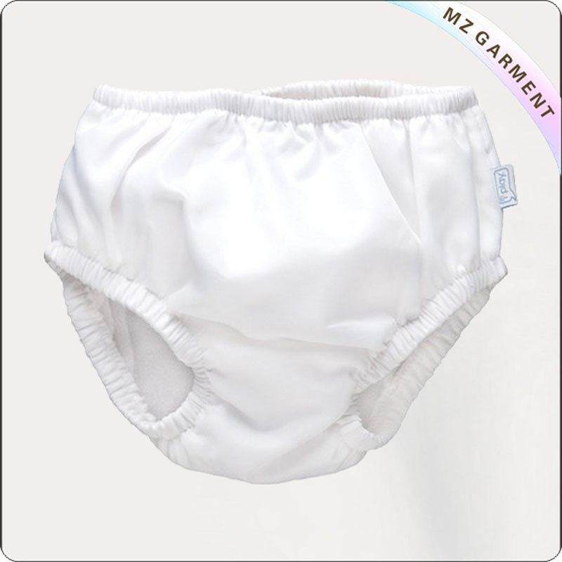 Baby White Reusable Swim Diaper