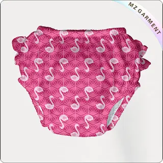 Girls' Fuchsia Flamingo Reusable Swim Diaper