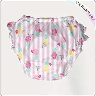 Girls' Pink Pineapple Reusable Swim Diaper