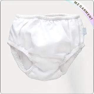 Baby White Reusable Swim Diaper