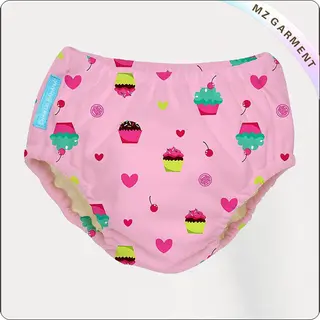 Baby Girls' Cupcakes Reusable Swim Diaper
