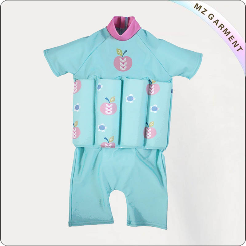 Girls' Apple Light Blue Floating Swimwear