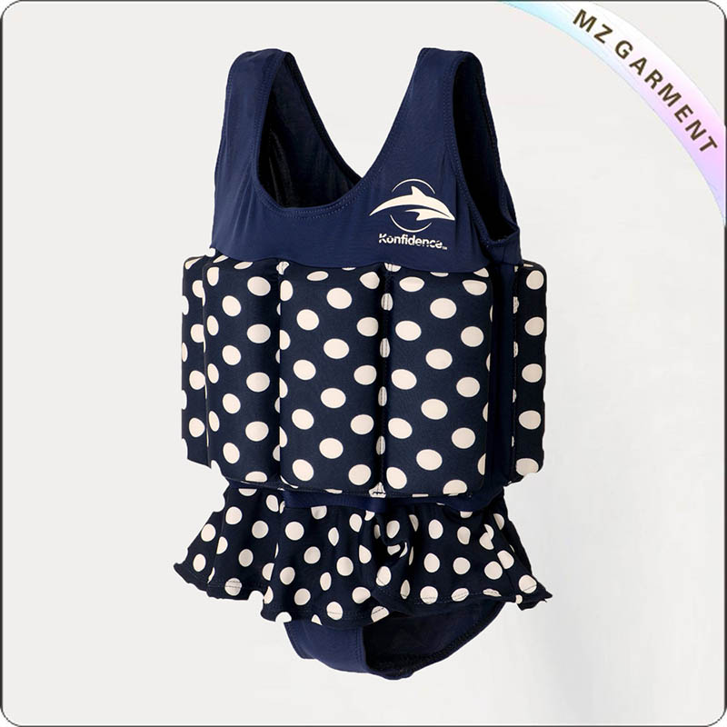 Girls' Dot Floating Swimwear