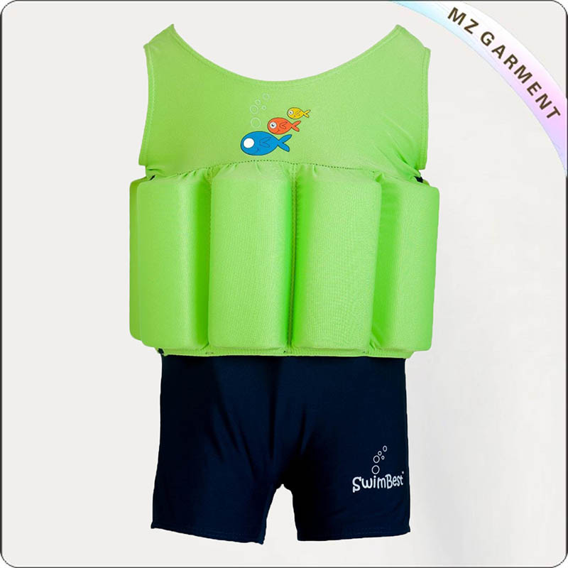 Green Navy Floating Swimwear