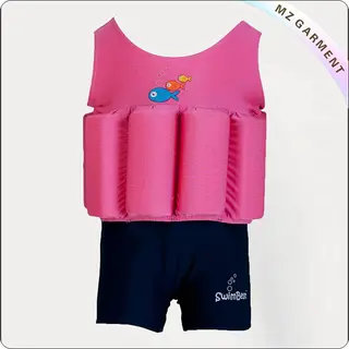 Fuschia Navy Floating Swimwear