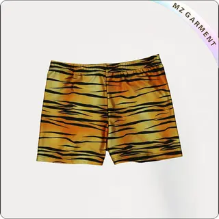 UPF 50 Tiger Print Girls' Hipsters