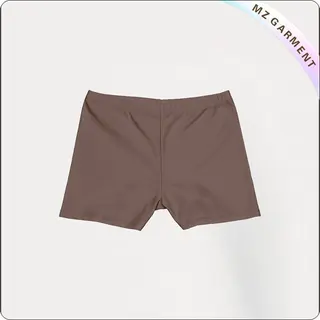 Solid Color Brown Girls' Hipsters