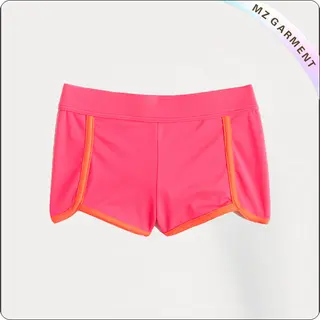 Girl Hipsters Pink With Orange Piping