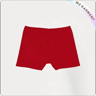 Solid Color Dark Red Girls' Hipsters