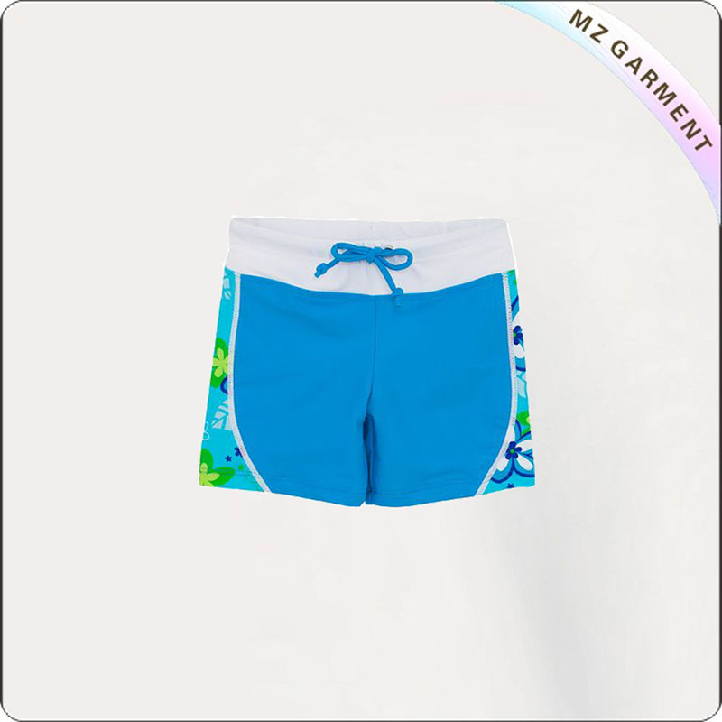 UPF 50+ Blue Girls' Hipsters