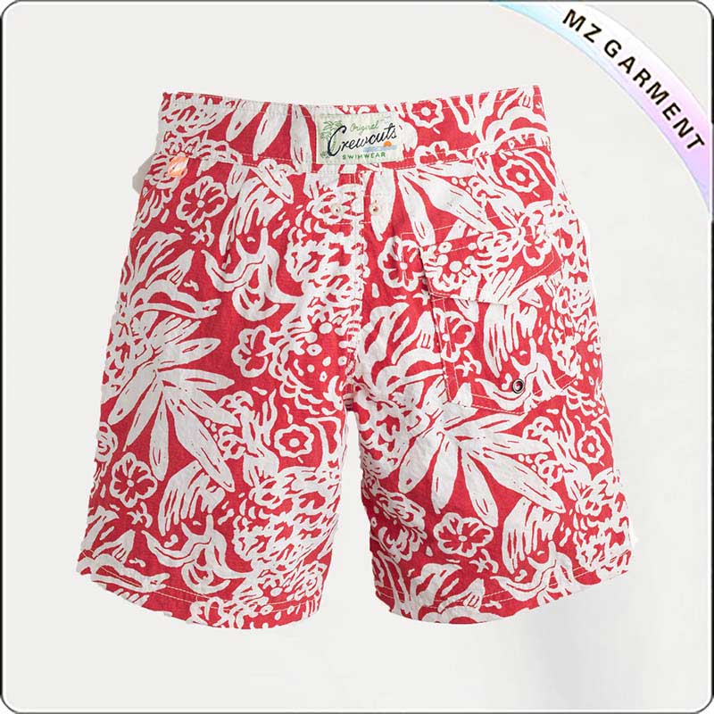 Boys' Board Shorts in Block Floral