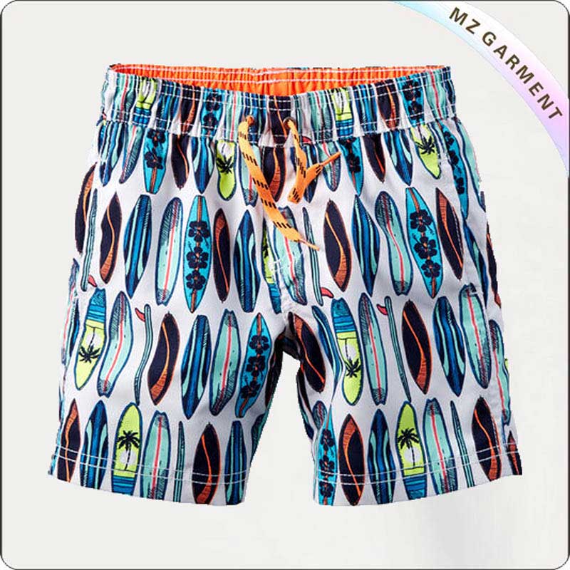 Boys' Surf Print Board Shorts