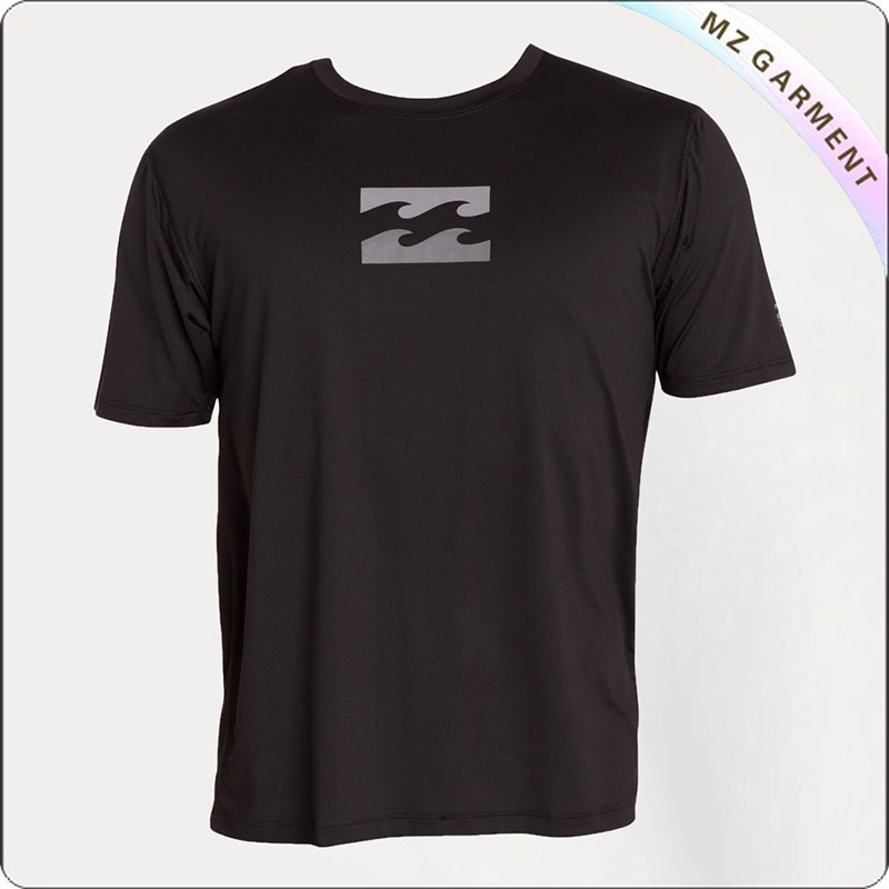 Black Short Sleeve Surf Tee