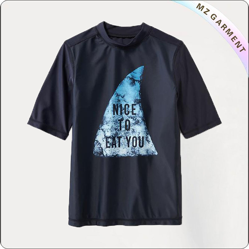 Graphic Short Sleeve Sun Protective Wear