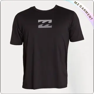 Black Short Sleeve Surf Tee