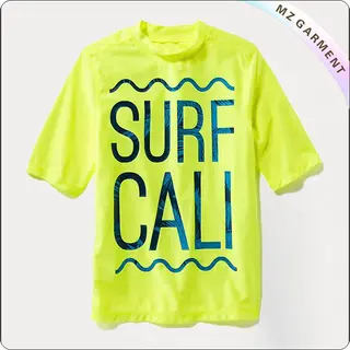 Boys' Yellow Short Sleeve Sun Protective Wear
