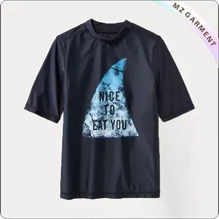Graphic Short Sleeve Sun Protective Wear