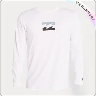 White Long Sleeve Surf Tee